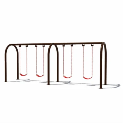 Buy Large Outdoor Playground Swing Set in Saudi Arabia – 4-Seat Extended Metal Frame for Parks & Schools