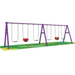 extra long outdoor kids swing set for playgrounds