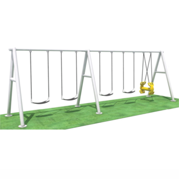 mixed seat outdoor kids swing set for playgrounds