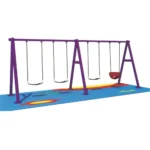 outdoor kids swing set with mixed seats
