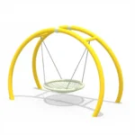 compact arched outdoor kids nest swing