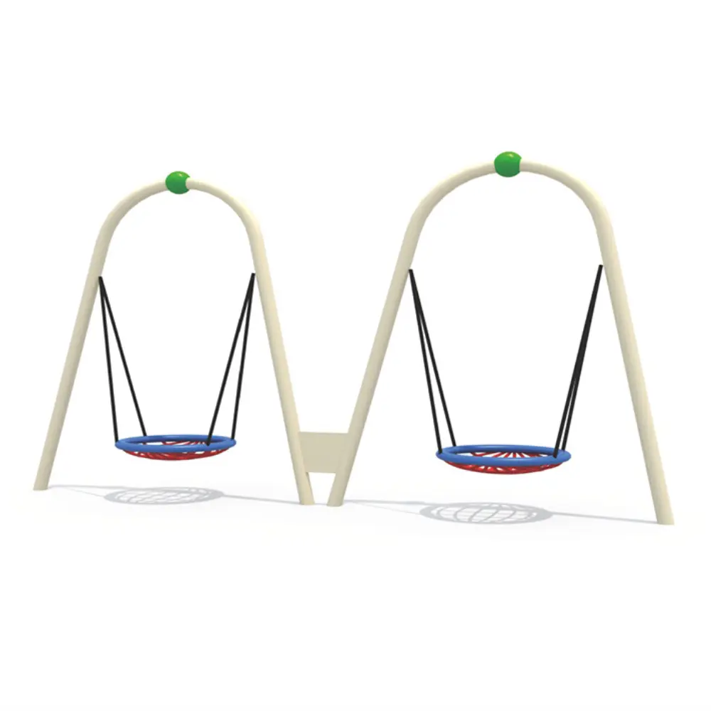 Dual Arch Nest Swing dual arched outdoor kids nest swing set