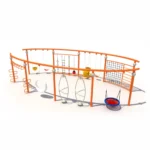 curved multi activity playground system