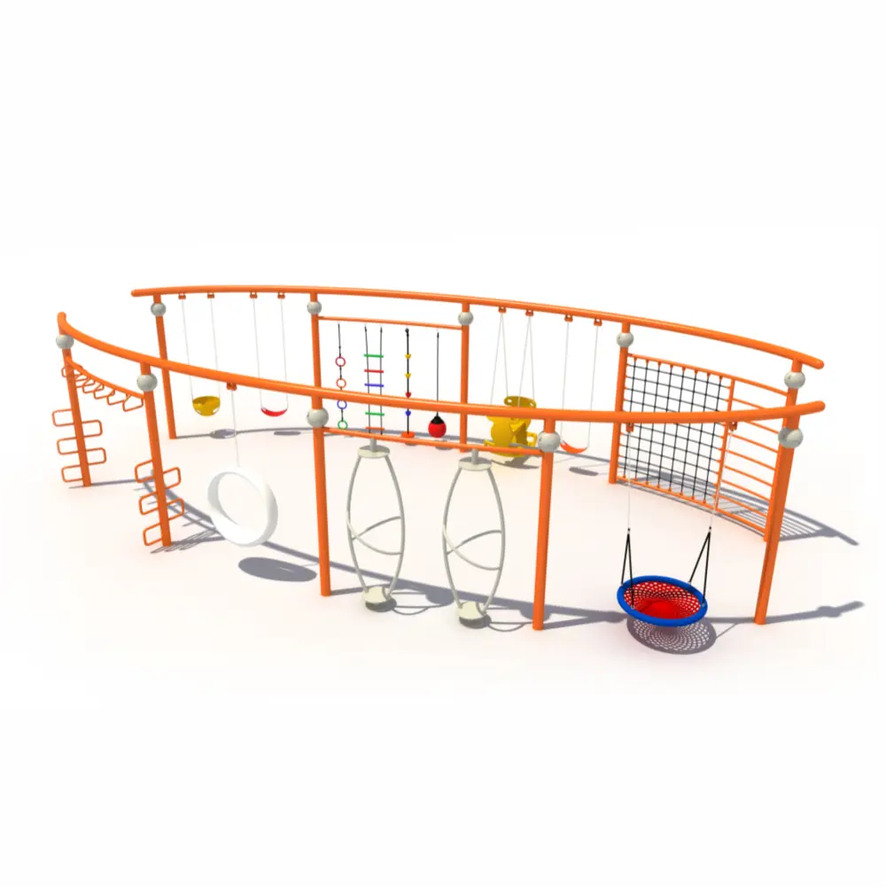 Curved Multi-Activity Playground curved multi activity playground system