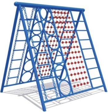 a-frame rope net climbing tower for kids