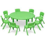 Kids Round Table with 6 Chairs – Multiple Colors