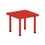 Kids Square Table with 4 Chairs – Red