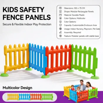 Kids Plastic Safety Fence Panels for Indoor & Outdoor Play Areas