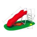 outdoor kids slide with metal ladder