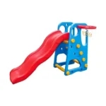 kids slide with basketball hoop playset