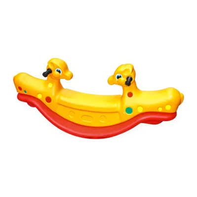 Plastic Balance Rocker – Giraffe Shape Double Toddler Seesaw for Sale in Saudi Arabia
