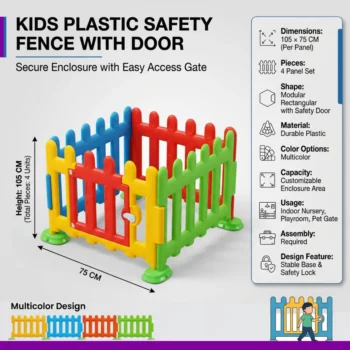 Kids Plastic Safety Fence with Door