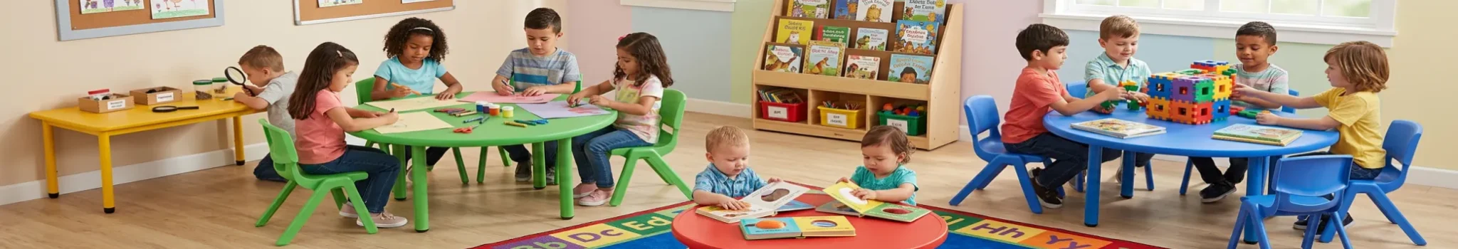Buy Classroom Furniture in KSA | Kids Tables, Chairs & Book Storage Racks