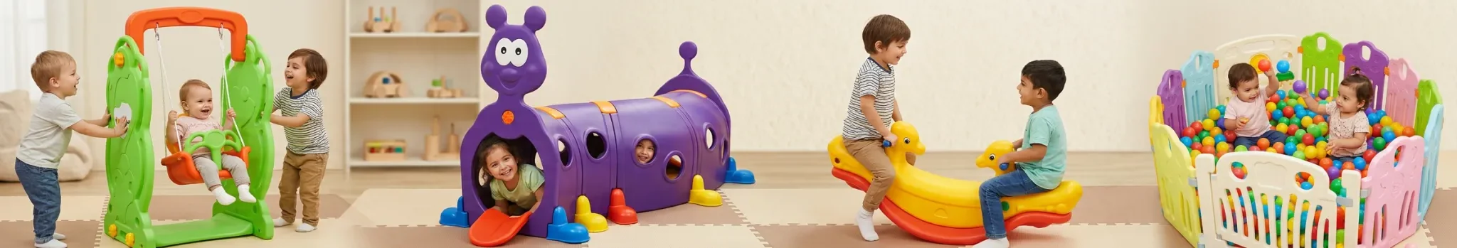 Indoor play toys, soft play equipment, slides & activity sets for kids