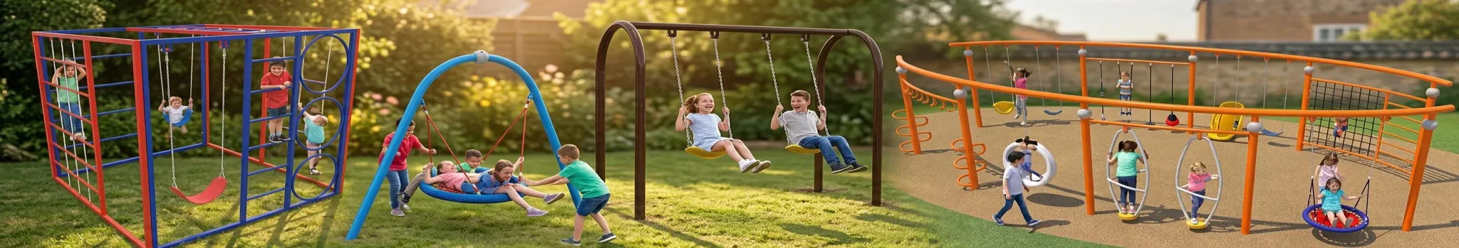 Outdoor Kids Swing Sets for Gardens, Backyards & Schools in Saudi Arabia
