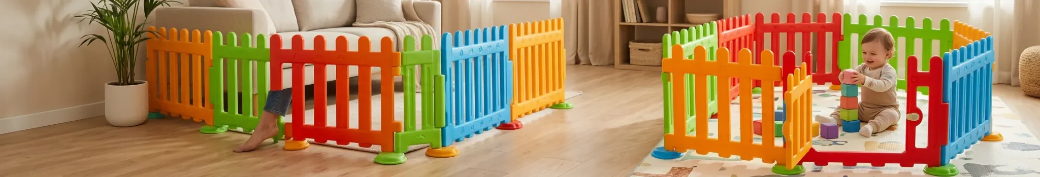 Kids Plastic Safety Play Fences with Gates & Doorways in Saudi Arabia