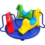 3-Seat Hand Push Kids Playground Roundabout