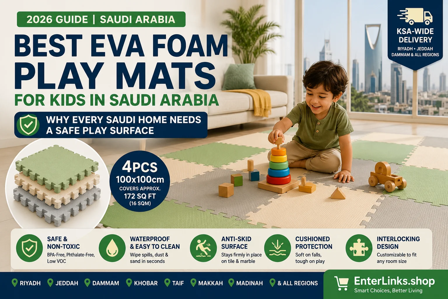 Best EVA Foam Play Mats for Kids in Saudi Arabia (2026 Guide)