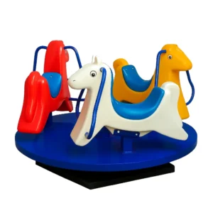 3-Seat Hand Push Kids Playground Roundabout