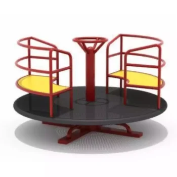 High-Capacity Park Roundabout Spinner for Kids
