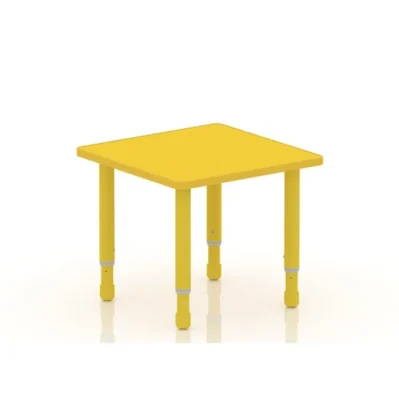Square Kids Wooden Activity Table 60×60cm with Adjustable Legs