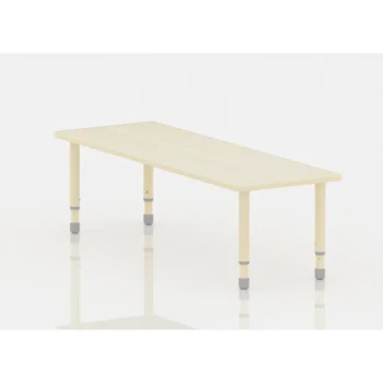Adjustable Rectangle Kids Wodden Activity Table 120×60cm – Adjustable Height