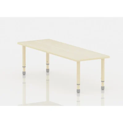 Adjustable Rectangle Kids Wodden Activity Table 120×60cm – Adjustable Height