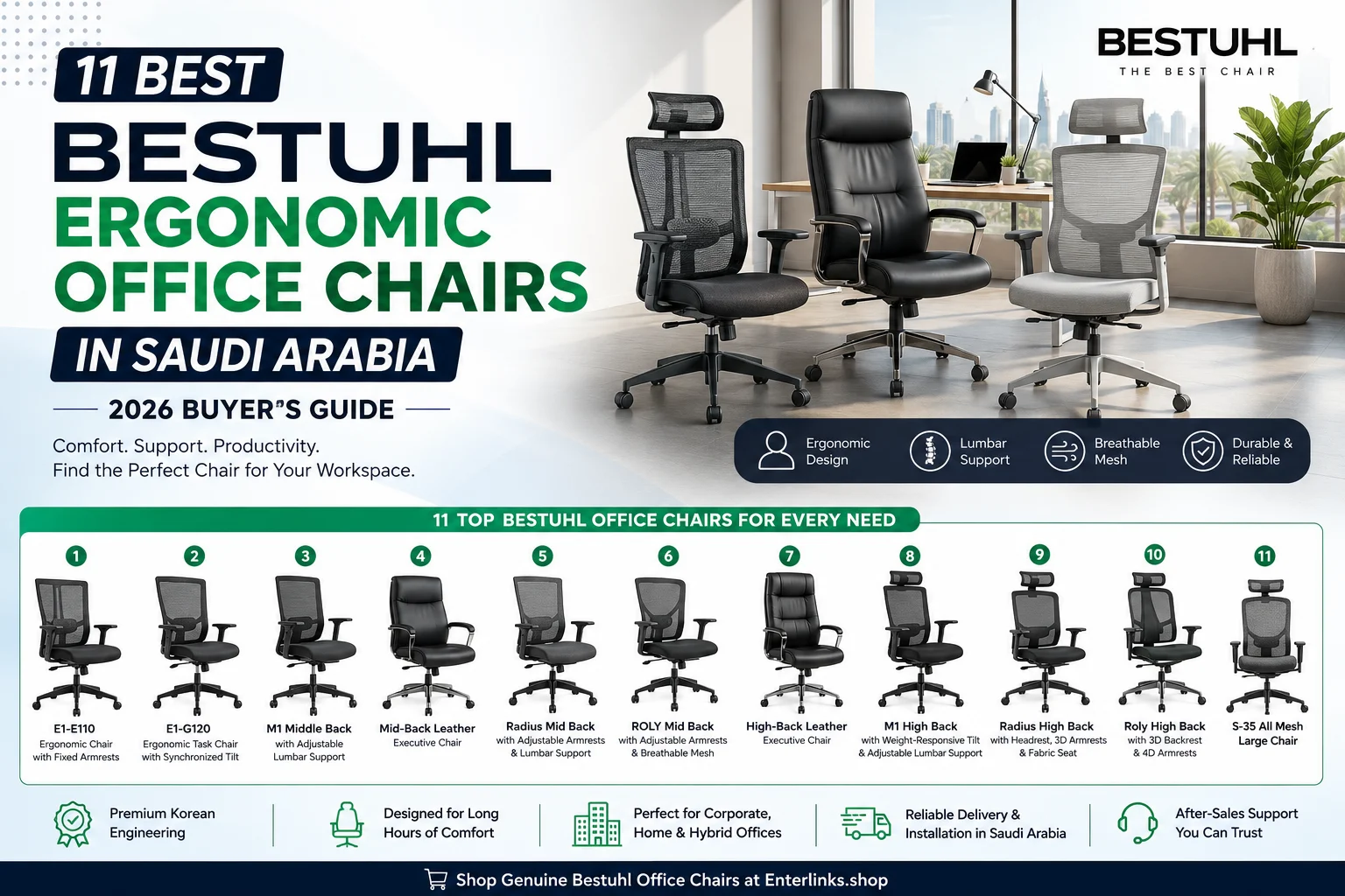 11 Best Bestuhl Ergonomic Office Chairs in Saudi Arabia (2026 Buyer’s Guide)