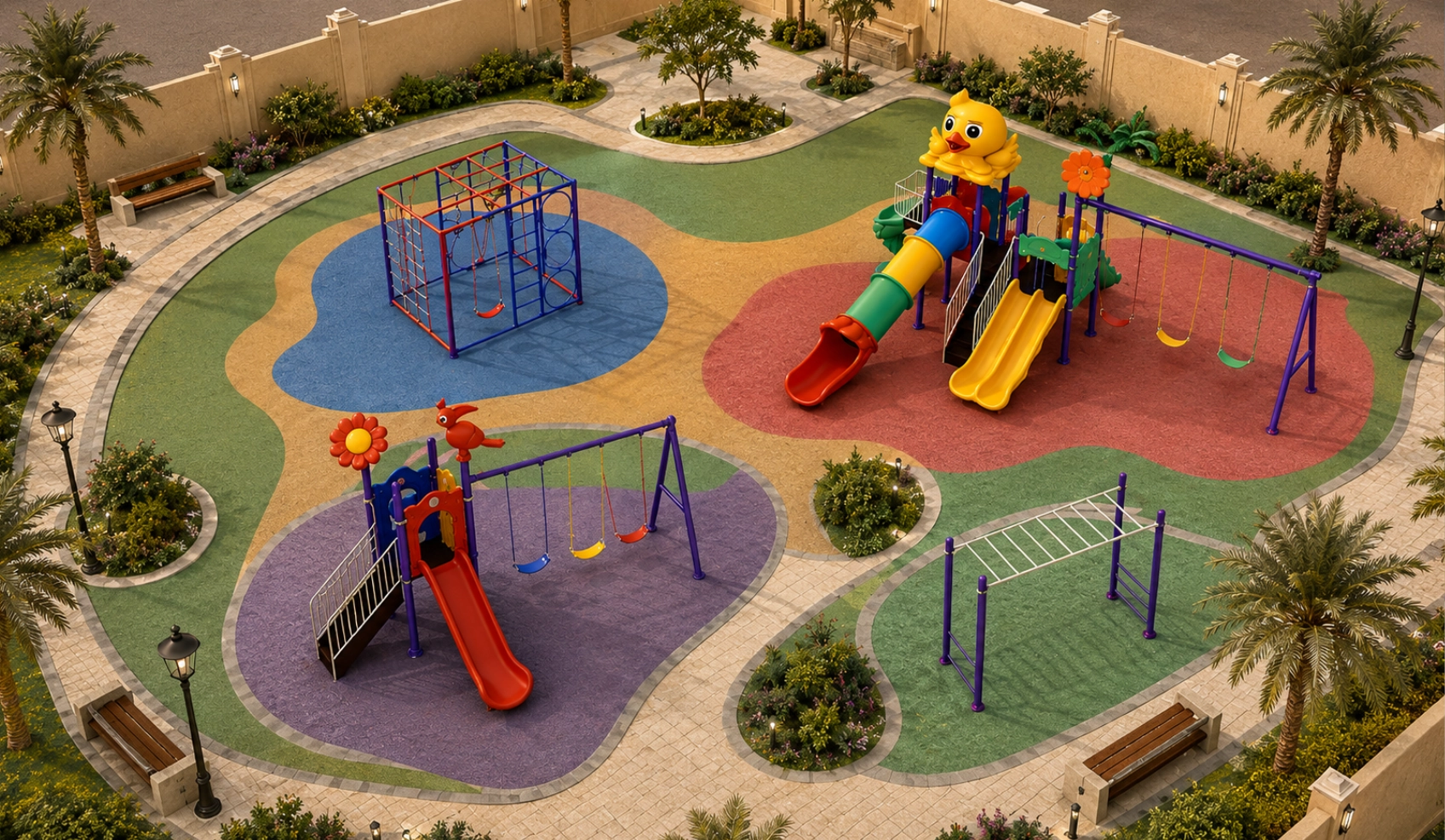 3D playground layout preview