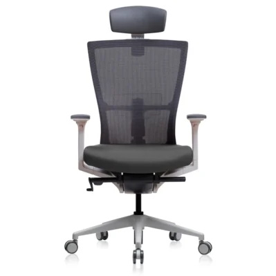 Bestuhl Radius High Back Ergonomic Mesh Office Chair with Adjustable Headrest, 3D Armrests & Fabric Seat: Premium Executive Task Chair for Home & Corporate Office