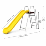 Standard Kids Outdoor Slide with Metal Frame in Saudi Arabia
