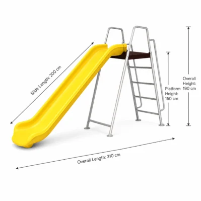 Standard Kids Outdoor Slide with Metal Frame in Saudi Arabia