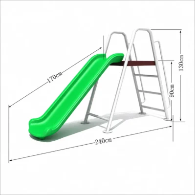 Compact Kids Garden Slide with Metal Ladder in Saudi Arabia