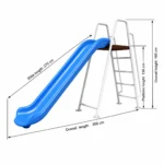 Large Kids Outdoor Slide with Metal Ladder in Saudi Arabia