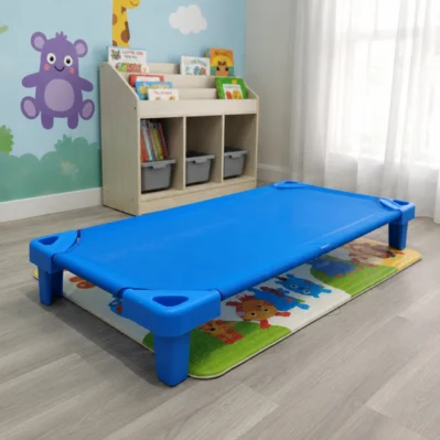 Kids Toddler Naptime Cot for Daycare & Nursery - Space saving