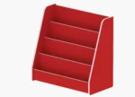 Kids Book Display Shelf with 4 Slanted Tiers for Nurseries and Reading Corners