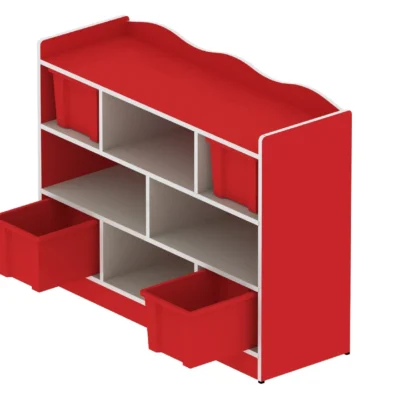 Classroom Storage Unit with Eight Open Compartments for Kindergartens