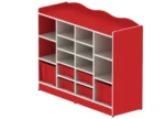 Sixteen Compartment Storage Unit for Busy Kindergarten Classrooms