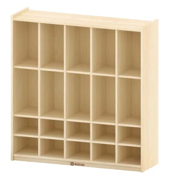 Bag and Shoe Cubby Storage Unit for Nursery Entrances