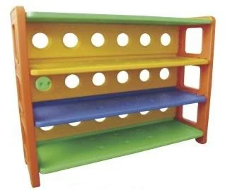 Plastic Three Shelf Storage Unit for Nursery Activity Rooms