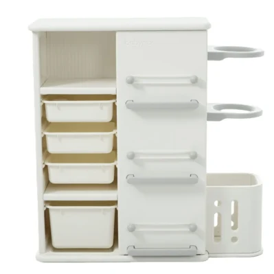 Storage Unit with Pull Out Trays for Nursery Materials