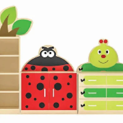Garden Themed Storage Corner Set for Nursery Play Rooms