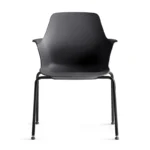 Bestuhl Plot 4-Leg Meeting Chair with Non-Padded Seat, Integrated Armrests & Stackable Design in Saudi Arabia