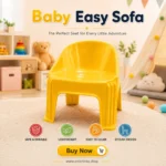 Red Kids Plastic Tub Chair