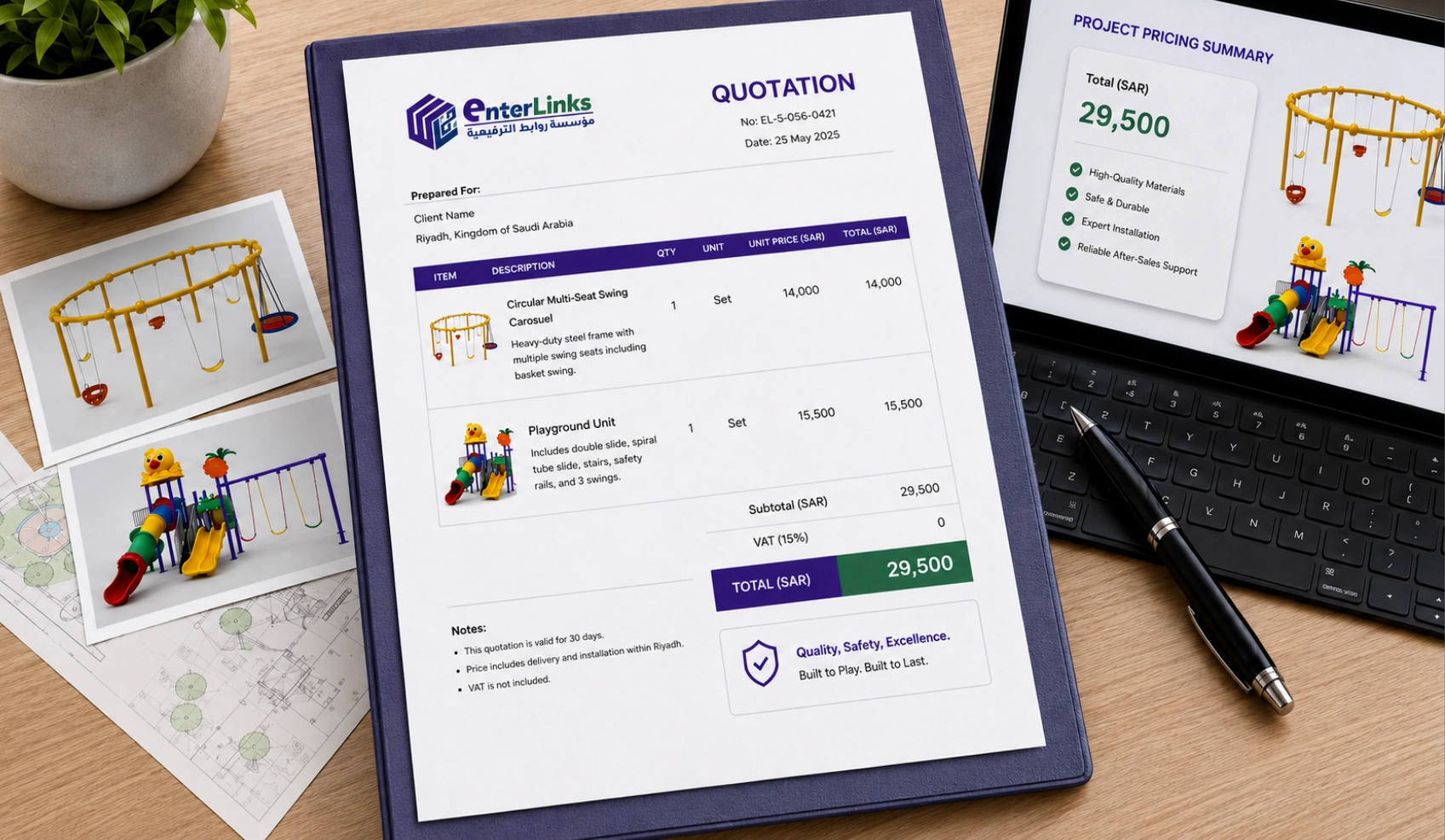 Project quotation document