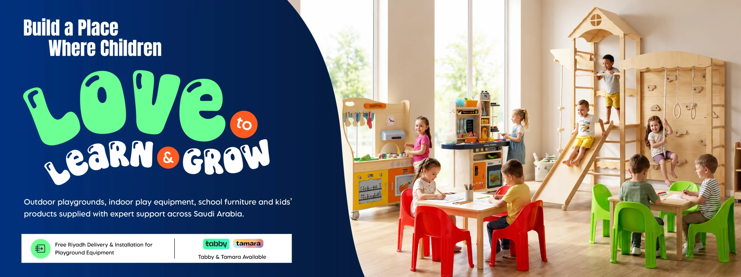 Indoor play equipment and children play solutions in Saudi Arabia