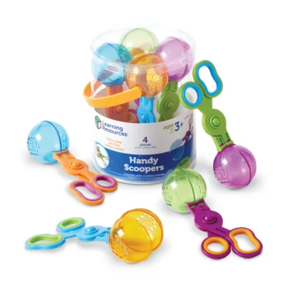 Scissor-Action Scoopers for Sorting and Sensory Play