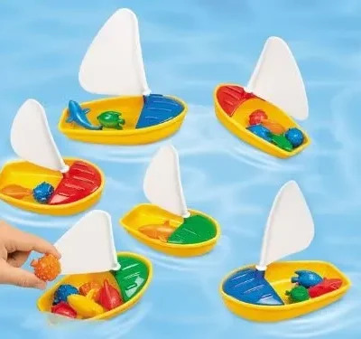 Floating Boats and Fish Set for Sink-or-Float Experiments