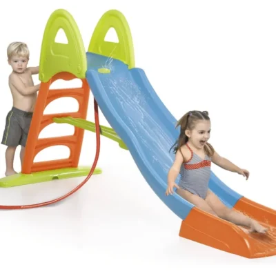 Kids Water Slide with Wide Run-Out and Climbing Steps