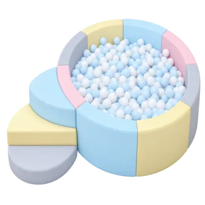 Round Soft Play Ball Pit with Side Steps